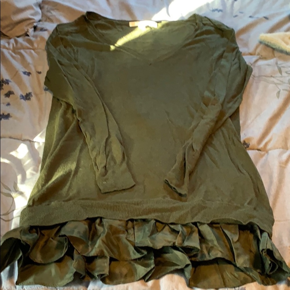 Green seater with satin tutu